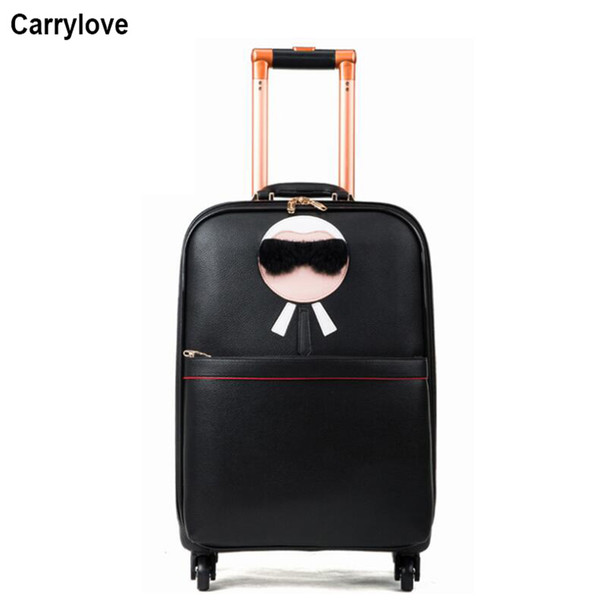 CARRYLOVE women leather suitcase 16