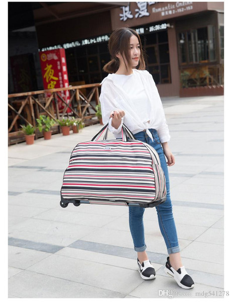 Rolling Luggage Travel Bag On Wheels Trolley Luggage Shopping Travel Suitcases for Girls Women Hand Luggage Boarding Trolley