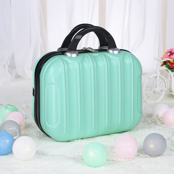 14 inch popular cosmetic case suitcase cute boarding mini suitcase short travel portable storage box