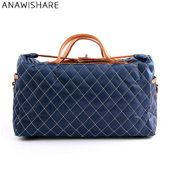 Wholesale- ANAWISHARE Men Travel Bags Large Capacity Women Luggage Travel Duffle Bag Nylon Business Travel Handbag Waterproof Bolso Deporte