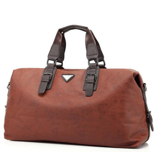 Leather Mens Travel Bags New Fashion Large Capacity Waterproof Duffle Bag Vintage Hand Luggage Shoulder Bag