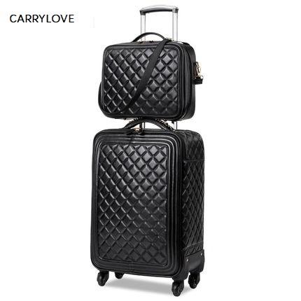 CARRYLOVE Stylish simplicity16/20/24 size high quality Rolling Luggage Spinner brand Travel Suitcase