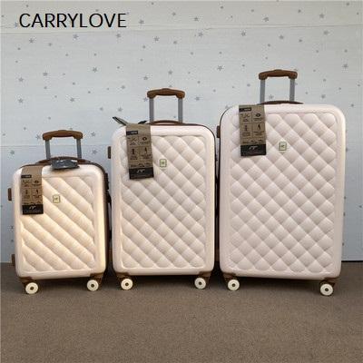 CARRYLOVE Stylish and light Large capacity, high quality 20/25/29 inch size PC Rolling Luggage Spinner brand Travel Suitcase