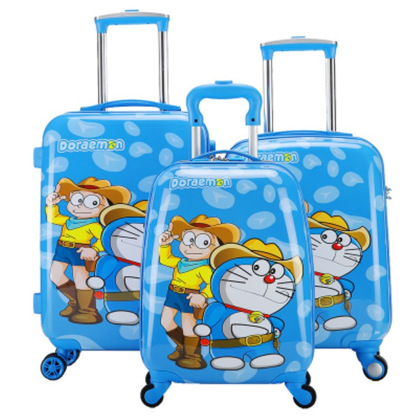 Anime Doraemon Rolling Luggage/18 19 20'' Boy ABS Hardside Travel Trolley With Lock/Cartoon Design Suitcase On Wheels