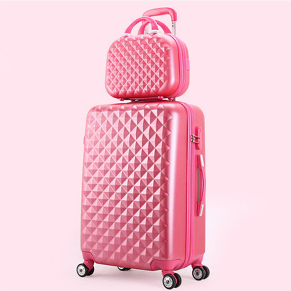 Travel suitcase set Rolling spinner Luggage set trolley case boarding wheel Woman Cosmetic case /box carry-on luggage travel bag