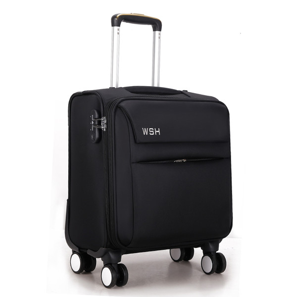 Universal wheels trolley luggage travel bag luggage the box small bags 16 fashionable casual trolley