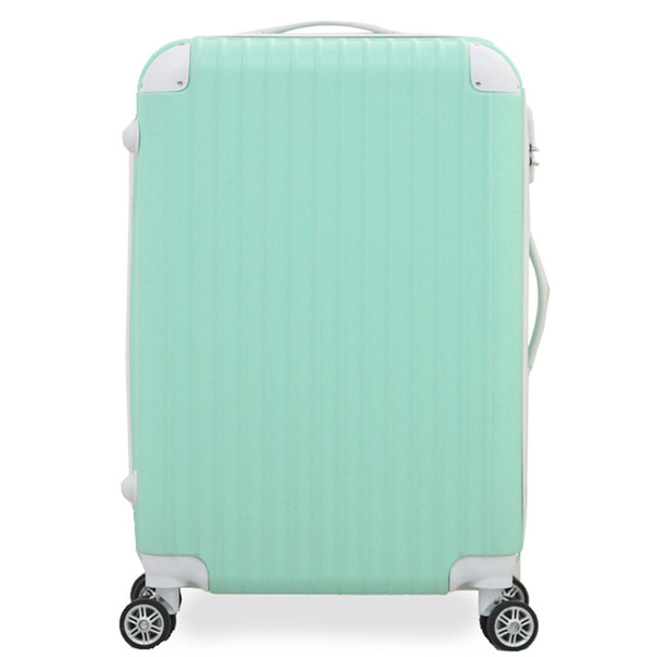 Youth ABS Spinner Drawbar Luggage 20/24 Inch Code Lock Suitcase High Quality Trunk Good for School and Travel