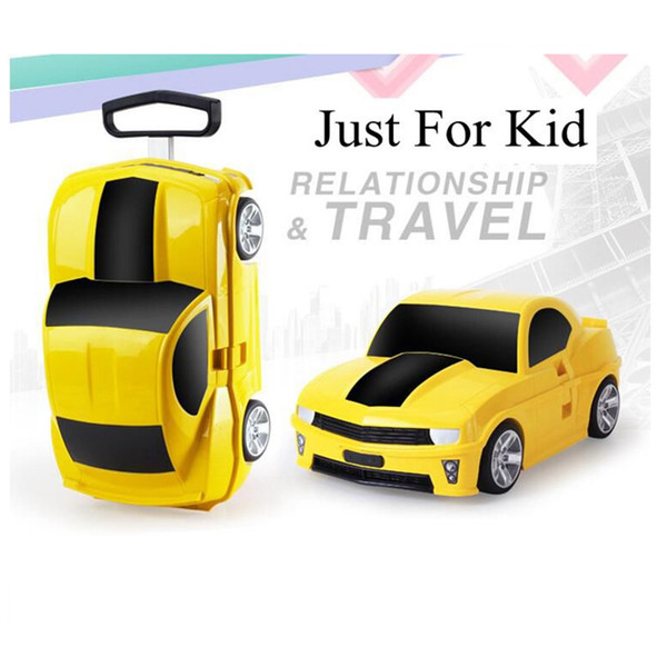 Children's rolling suitcase,racing luggage,Children's travel trolley case,One-way wheeled suitcases,Kids gift trunk,Trend valis