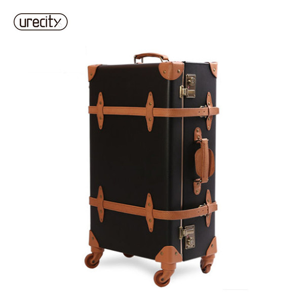 2018 travel luggage pigskin leather material suitcase rolling spinner genuine unisex carry-ons high quality free shipping