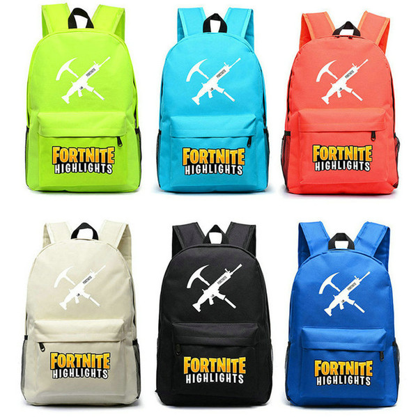 Game Fortnite Night Luminous Backpack School Bag For Student Fortnite Bookbag Noctilucent Notebook Laptop Travel Backpack