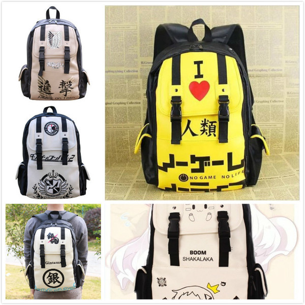 Anime Dangan Ronpa Danganronpa Monokuma Cute School Backpack Shoulder Bag 2018 Fashion Comic Bags Quadratic Element