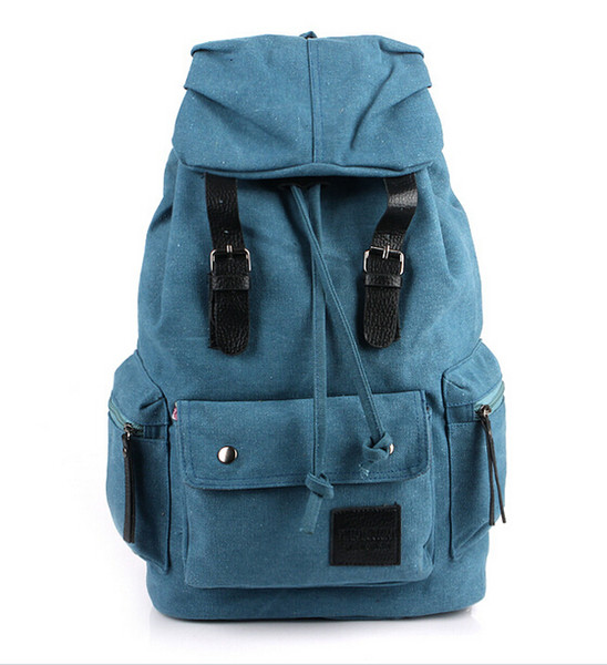 Vintage Mens Canvas Backpack Camping Travel Hiking Bag Sports Rucksack Schoolbag