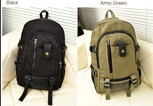 New Style Men Canvas Outdoor Backpack Vintage Shoulder Bag Sport Hiking Rucksack