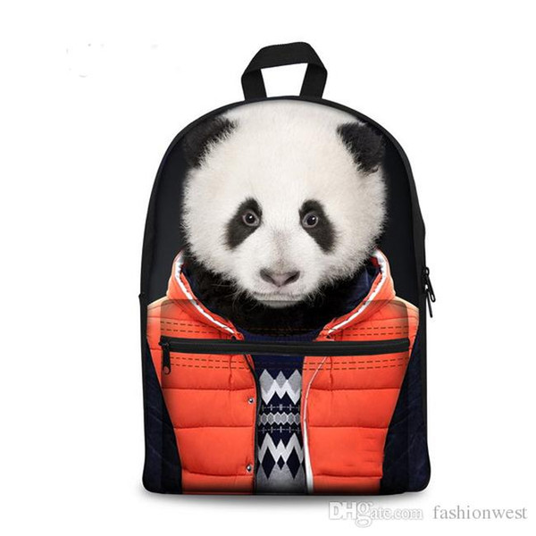 Backpacks Mens Backpacks Boys And Girls School Bag Rucksack Canvas Travel Bags Satchel Bookbag New 3D Printing Animal Character Fashion