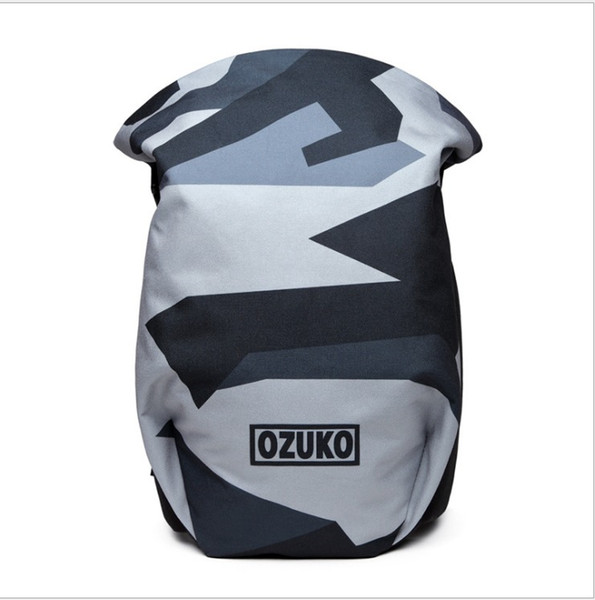 The new oxford cloth double shoulder bag creative style 17 inches computer backpack usb charging casual waterproof travel backpack 8638-1