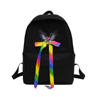 2018 New Backpack chic Schoolbag Hong Kong School Literature and Art Fresh Women Backpack Fashion Casual Bow Backpack