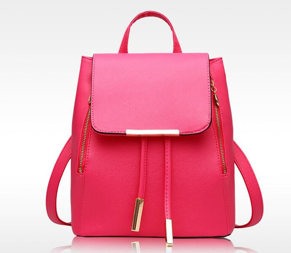 Brand New Fashion Women's backpack bag school bag handbags backpacks shoulder purse Solid Bags