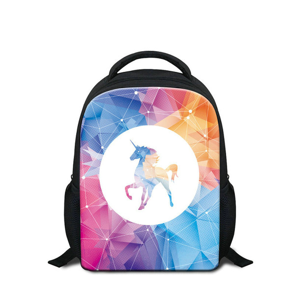 New Year Gift Kids School Bags Cute Unicorn Printing Cartoon Backpack To School 12 Inch Kindergarten Shoulder Bags Good Quality Rugtas Pack