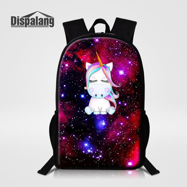 Women Travel Shoulder Bags Unicorn Universe Space School Backpack For Teenage Girls Boys Children Daily Bagpack Primary Student Bag Rucksack