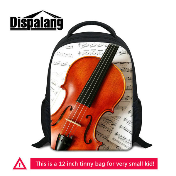 Kids Small School Bags For Kindergarten Mochilas Musical Note Printed Backpack Violin Pattern Baby Rucksack Children's Bookbags Toddler Pack