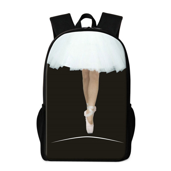 Ballet Girl Pattern School Backpack for Children Girls Rucksack Personalized School Bag Primary Students Bookbag Mochila Cute Bagpack Kids