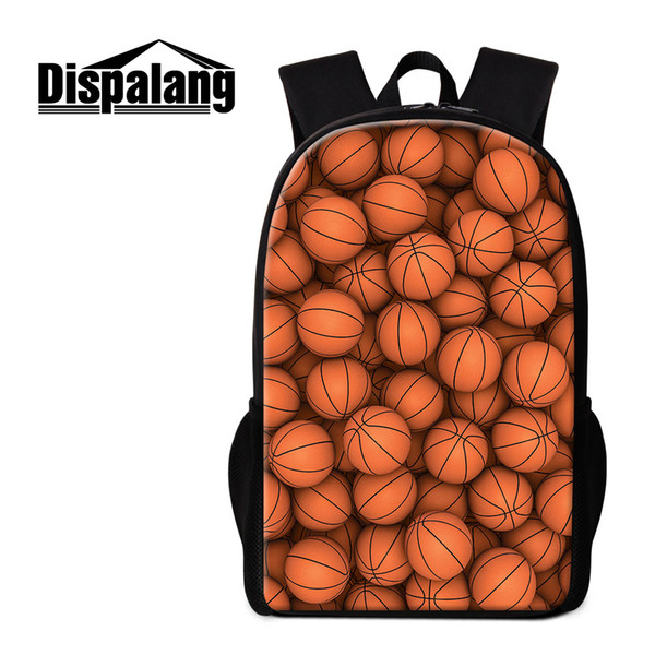 Various Basketball Pattern on Men's Backpacks Middle Capacity Bagpack Casual Tourism Double-shoulder Bag Back to School Bags for Children