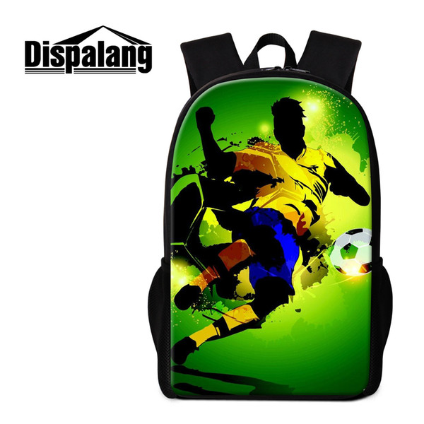 3D Print Soccer Patterns on School Backpacks for Teenagers Coolest Bookbag for Students Stylish Mochilas Book Bags for High Class Satchel