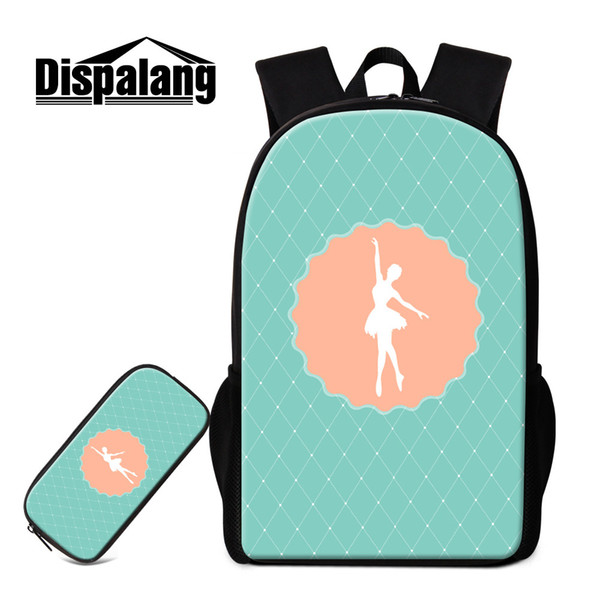 School Backpack And Pencil Bag Patterns Art Lightweight Bookbag for Middle School Student Personalized Day Pack Children's Outdoor Back Pack