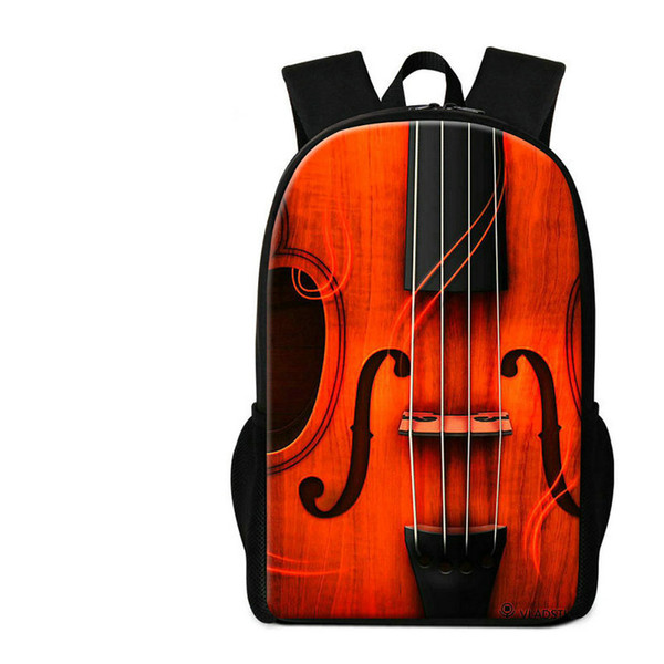 Violin Pattern Schoolbags For Children Musical Backpack For Primary Students Girls Novelty Mochilas Women Travel Shoulder Bags Rucksack Pack