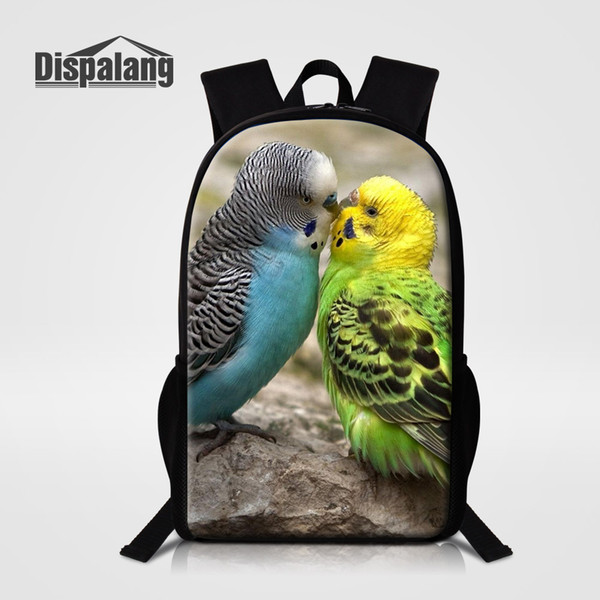 3D Printing Animal Parrot School Bag Backpacks For Teenage Girls Boys Children Daily Daypacks Men's Travel Bags Rugtas Mochilas Escolar Pack