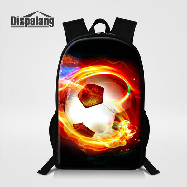 Children School Bags For Elementary Students Football Design Boys Backpack Men's Travel Shoulder Bag Soccer Basketball Printed Male Bagpacks