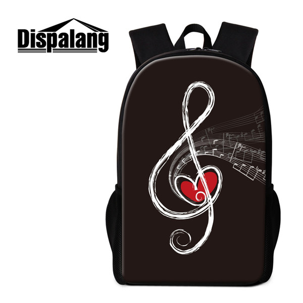 Musical Note Printing School Backpack For Students Personalized Design Rucksack For Teenage Girls Boys Children Casual Bagpacks Mochila Pack