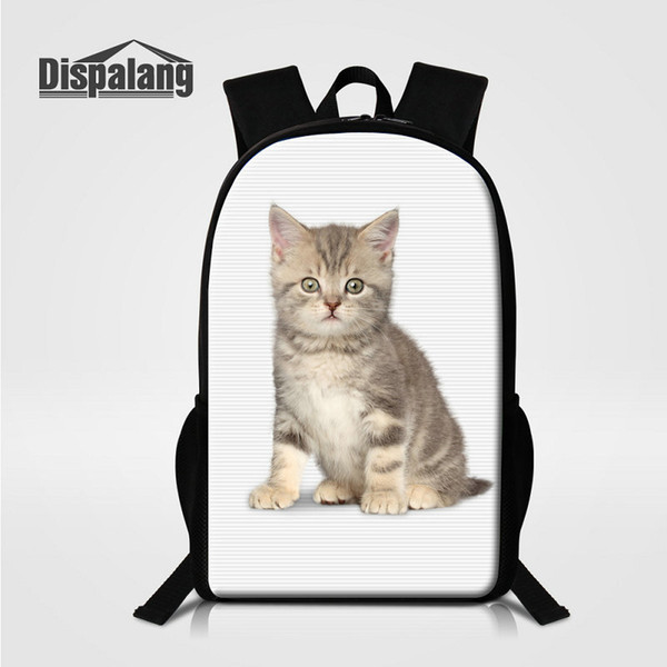 Kids Animal Cat Printing Backpack Designer School Bookbags For Teenage Girls High Quality Bagpacks Women Shoulder Bag Back Pack New Knapsack