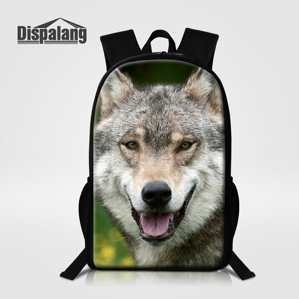 Personality Cool Wolf Lion Animals Children School Bags Backpack Multi-function Designer Backpacks For Men's Casual Daypack Bagpack Rucksack