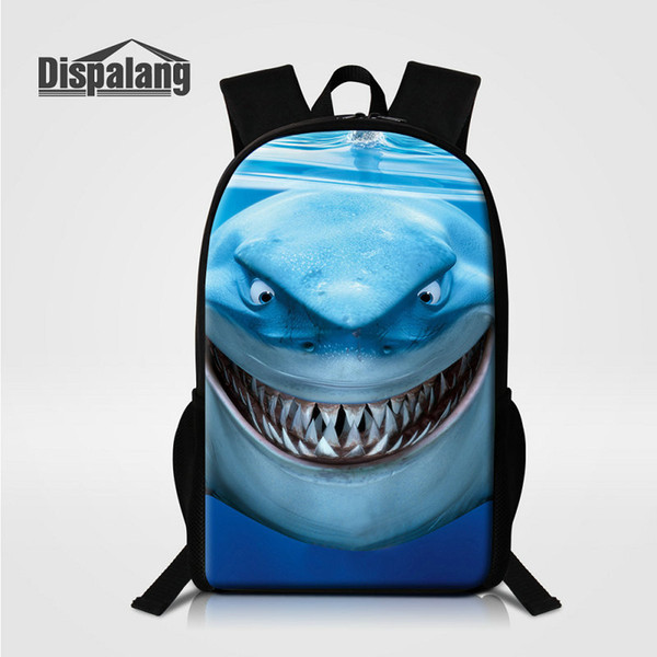 16 Inch Large School Bags For Primary Students Shark Animal Children Backpack Boy Bagpack Men's Travel Shoulder Bag Rucksack Mochilas Rugtas