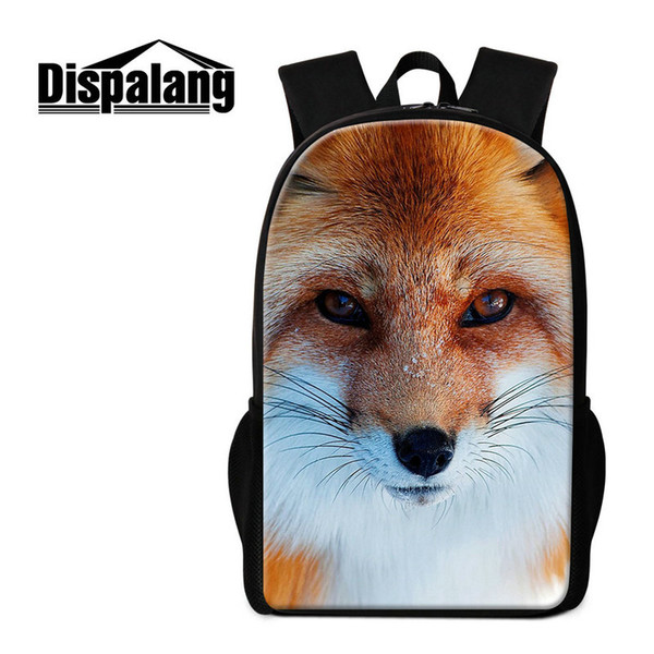 Fox prints backpack for school teenagers lightweight school back pack for girls casual bagpack children mochilas traveling bag