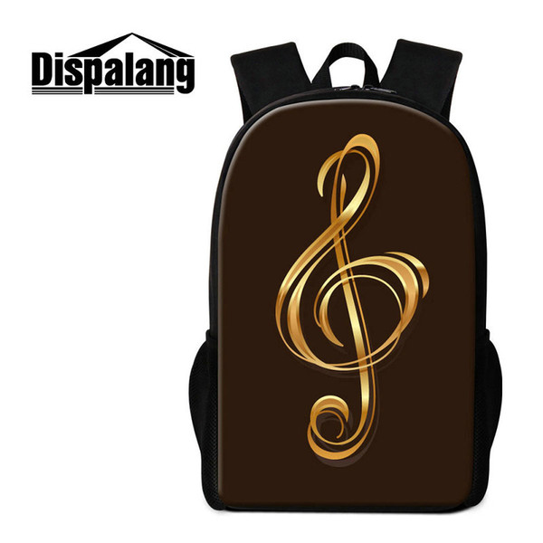 Musical Note Designer School Bookbags For Primary Student Women Outdoor Traveling Bags Children Big Capacity Backpack Teen Rucksack Mochilas