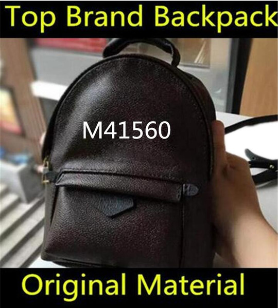 Designer L Backpack M41560 Women's Palm Springs Mini BRAND genuine leather children backpacks women printing leather Mini backpack