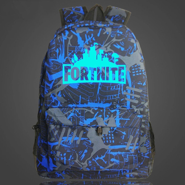 Fortnite game fortress night backpack male Nightlight campus backpack