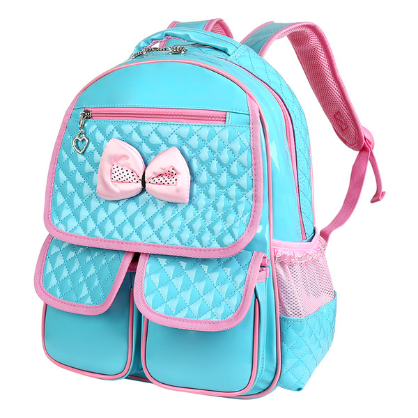 Vbiger Little Girls School Backpack Adorable Student Shoulders Bag Splash-proof School Bag Casual Daypack for Students