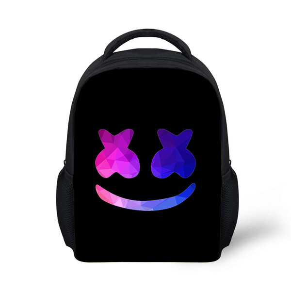 School Bag for Kids Boy Girls Backpack Marshmello Printing School bag Female Backpack Schoolbag Supplies Satchel Casual