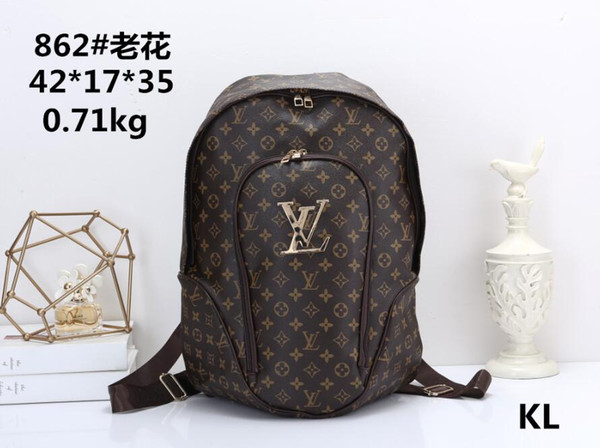 Free Shipping 2019 hot New Arrival Fashion Women School Bags Hot Punk style Men Backpack designer Backpack Leather Lady Bags