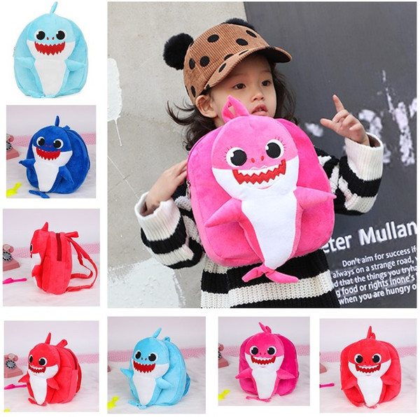 Baby Shark Backpacks School Backpack Cartoon toddler borsetta Plush Kindergarten Boys and Girls Plush Canvas School Bags DLH041