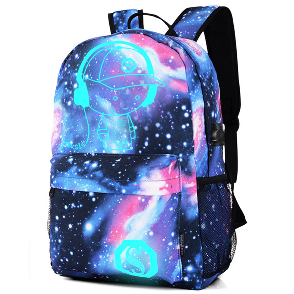 Anti-thief Bags Nightlight Children School Backpack Wich Pencil Case Anime Luminous School Bags For Boy Girl Student Schoolbag