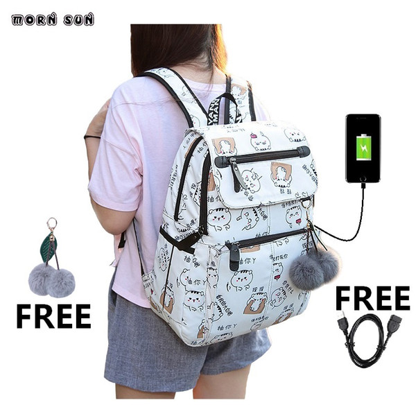 New Arrival Student School Bags for Teenager Boys Girls Multi Function Laptop School Backpack women bagpacgirl bag cute