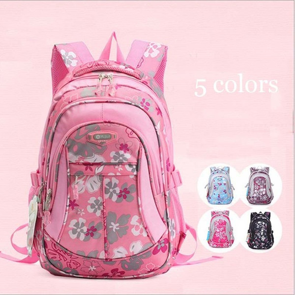 2016 1PC School Bags For Girls Fashion Flower Waterproof Children Backpacks Mochila Escolar ZZ3198