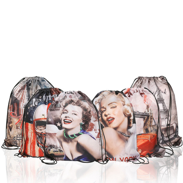 5styles Monroe Receiving Bag drawstring Bundle Shoulder Bag Large Capacity Receive Bags Beach Backpack Waterproof toy Receive Bags FFA1981