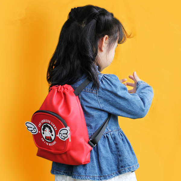 Fashion Cute Children's Gifts Children School Bag Kids Backpack Children Angel Bag Boy Gir Shoulder Bag