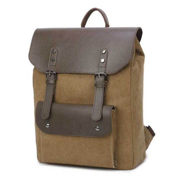 New fashionable canvas bag retro casual men's bag men's and women's backpack computer students casual bag fashion bags