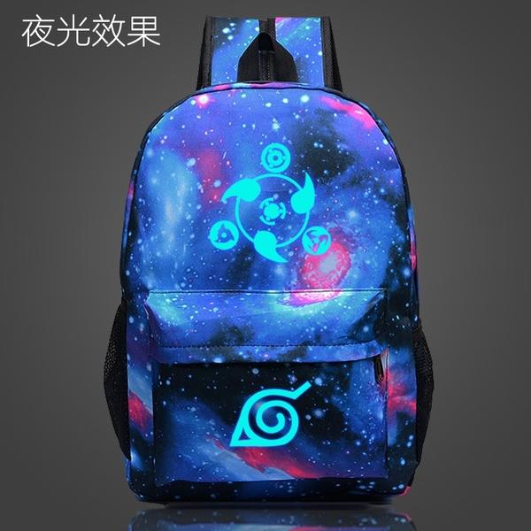 Naruto Luminous Backpack Laptop Bag School Trip for Teenagers Japanese Anime Canvas Backpack School Backpack Bags